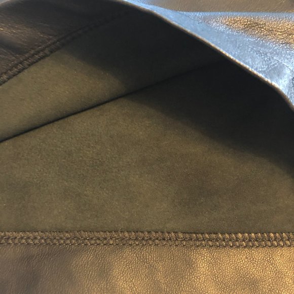 NWT David Lerner Black Leather Zip Shorts size S - Picture 7 of 8